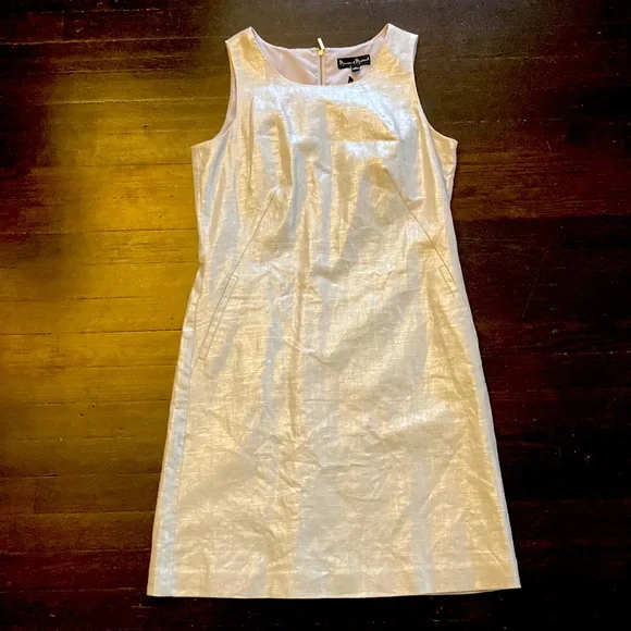 mercer & madison | Dresses | New With Tags Metallic Linen Sleeveless Dress  | Poshmark